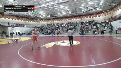 150 lbs Cons. Round 1 - Micah Blajszczak, Natrona County vs Gio Nava, Jackson Hole