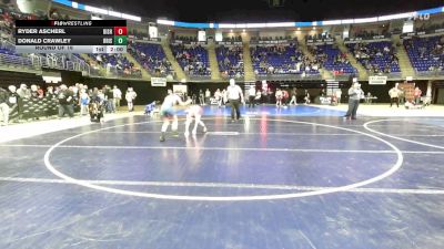 90 lbs Round Of 16 - Ryder Ascherl, Bishop McCort vs Donald Crawley, Bristol Twp