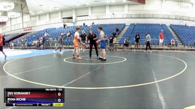 132 lbs Semifinal - Zev Koransky, IL vs Ryan Richie, IL