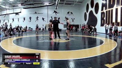 180B Cons. Semi - Shelby Walker, University Of Mount Union vs Jordan Torres-Carrillo, Tiffin University