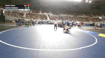 152-D2 3rd Place Match - Kawika Freeman, Buena High School vs Brody Wiora, Canyon View High School