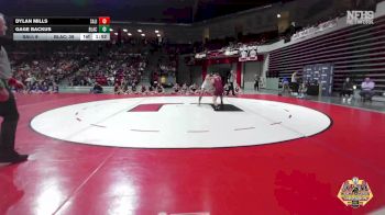 132 lbs Finals (8 Team) - Gage Backus, BLACKWELL vs Dylan Mills, SALINA