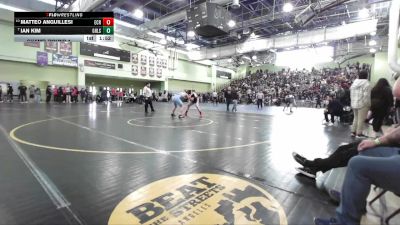 175 lbs Champ. Round 1 - Ian Kim, GRANADA HILLS vs Matteo Anguillesi, El Camino Real