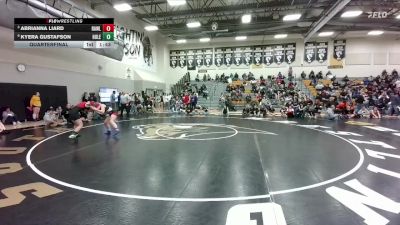 135 lbs Quarterfinal - Abrianna Liard, Rawlins vs Kyera Gustafson, Hulett