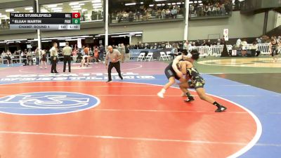 4 - 144 lbs Champ. Round 1 - Alex Stubblefield, Millbrook vs Elijah Martin, Phoebus