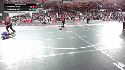 51 lbs 5th Place Match - Clement Greco, Wisconsin Dells vs Aspen Zamitalo, B.A.M Training Center