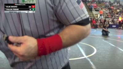 110 lbs Quarterfinal - Fallon Friend, Piqua Youth Wrestling Club vs Ellie Seszko, Shadyside Girls Wrestling