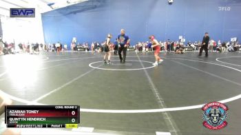 84 lbs Cons. Round 2 - Azariah Toney, Trailblazer vs Quintyn Hendrich, SlyFox