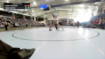 235 lbs Cons. Round 2 - Goldy Stephens, Lawrence vs Jessa Pappas, Olathe West