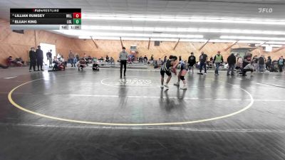 125 lbs 5th Place - Lillian Rumsey, Williamsport vs Elijah King, Lisle