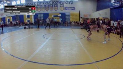 120 lbs Champ. Round 3 - Lucas Layne, Lake Highland Prep vs Yeison Santana, Southridge High School