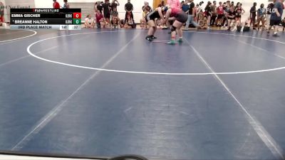 164-183 lbs 3rd Place Match - Breanne Halton, Young Warrior WrestlingAcademy vs Emma Gischer, Team Mascoutah WC