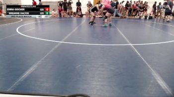 164-183 lbs 3rd Place Match - Breanne Halton, Young Warrior WrestlingAcademy vs Emma Gischer, Team Mascoutah WC