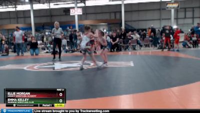 66-75 lbs Round 2 - Emma Kelley, Warrior Wrestling Club vs Ellie Morgan, Legacy Wrestling Academy