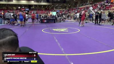 285 lbs Quarterfinal - Leland Day, CO vs Roberto Macias Sidzyik, NE