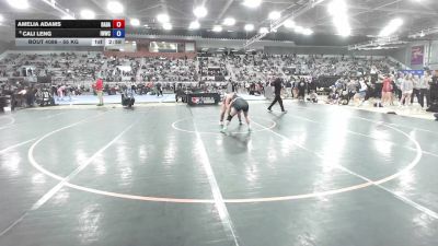 55 kg Champ. Rd Of 32 - Amelia Adams, Rabid Dawg vs Cali Leng, Iowa Womens Wrestling Club