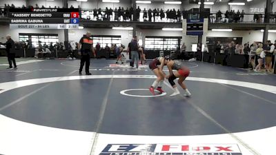 94 lbs Consi Of 8 #2 - Kassidy Benedetto, Chautauqua Lake vs Sabrina Gabuna, East Islip