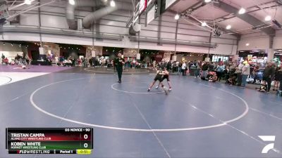 90 lbs Champ. Round 1 - Tristan Campa, Alamo City Wrestling Club vs Koben White, Hornet Wrestling Club