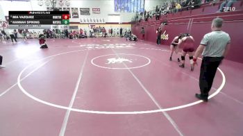 145 lbs Quarterfinal - Mia Vazquez, WINNETONKA vs Hannah Spiking, MAYSVILLE