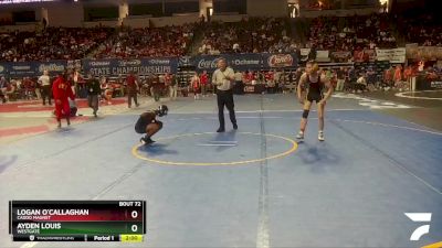 D 2 126 lbs Champ. Round 2 - Logan O`Callaghan, Caddo Magnet vs Ayden Louis, Westgate