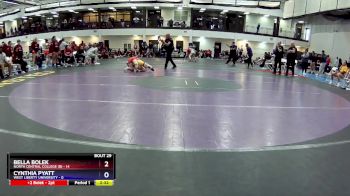 124 lbs Round 4 (16 Team) - Bella Bolek, North Central College (B) vs Cynthia Pyatt, West Liberty University