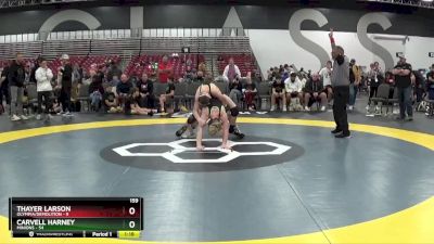 159 lbs Semis & 1st Wrestleback (8 Team) - Thayer Larson, Olympia/Demolition vs Carvell Harney, Minions