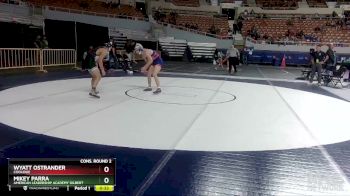 D3-132 lbs Cons. Round 2 - Mikey Parra, American Leadership Academy Gilbert vs Wyatt Ostrander, Coolidge