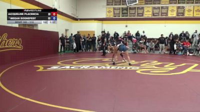 110 lbs Cons. Round 3 - Megan Sognefest, Cerritos College vs Jacqueline Placencia, Simpson University