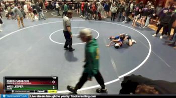 106 lbs Cons. Round 3 - Chris Catalone, Coeur D`Alene High School vs Wes Leeper, Kelso