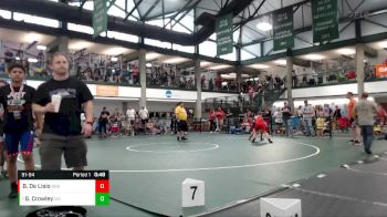 91-94 lbs Quarterfinal - Gavin Crowley, WESTMONT vs Bradley De Lisio, Built By Brunson