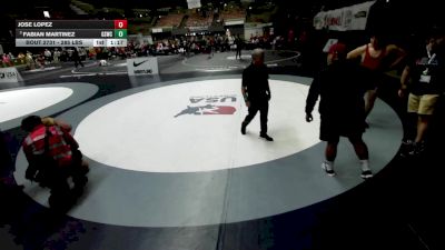 285 lbs 1st Place Match - Jose Lopez vs Fabian Martinez, G-Style Wrestling Club