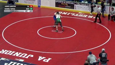 192 lbs Consi Of 4 - James Griffin, Flb vs Daniel Tapija, Waynesburg