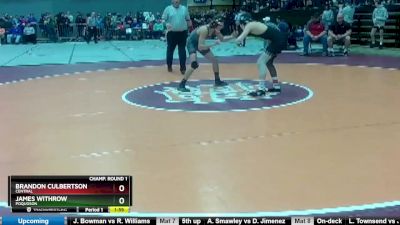 2 - 120 lbs Quarterfinal - James Withrow, Poquoson vs Brandon Culbertson, Central