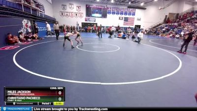 80 lbs Cons. Semi - Christiano Pacheco, Carey Jr High vs Miles Jackson, Centennial Middle School