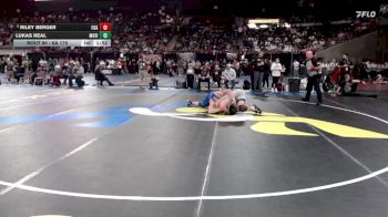 6A 175 lbs Champ. Round 1 - Lukas Real, Mountain View vs Riley Berger, Coeur D Alene