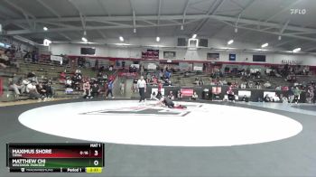 133 lbs Cons. Semi - Matthew Chi, Wisconsin-Parkside vs Maximus Shore, Tiffin