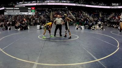 4A 132 lbs Cons. Round 1 - Maddox Cheek, Porter Ridge High School vs Jacaden Brown, Pine Forest