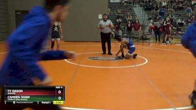 128 lbs Round 1 - Ty Sisson, Hoover vs Camden Shaw, Tupelo High School