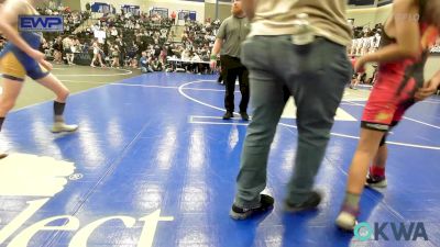 73 lbs Quarterfinal - Jessen Madrid, Chickasha Youth Wrestling vs Corbin Hawkins, Noble Takedown Club