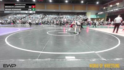 112 lbs Consi Of 8 #2 - Brooklyn Lanningham, Idaho Gold vs Nevaeh Rodriguez, Atwater Wrestling