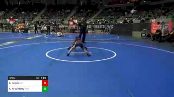 55 lbs 5th Place - Aaron Lopez, Red Wave Wrestling vs Amir Newman-winfrey, Hammer Time