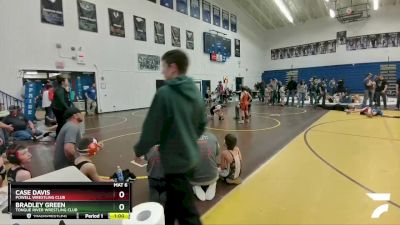 77 lbs 1st Place Match - Case Davis, Powell Wrestling Club vs Bradley Green, Tongue River Wrestling Club