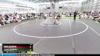 132 lbs Round 3 (8 Team) - Owen Segorski, Team Michigan Blue vs Tyson Charmoli, Minnesota Blue