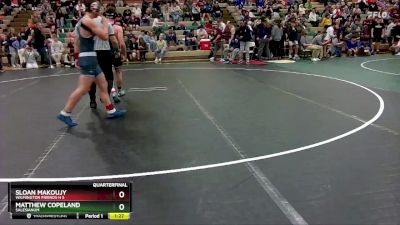 138 lbs Quarterfinal - Matthew Copeland, Salesianum vs Sloan Makoujy, Wilmington Friends H S