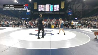 138 lbs Cons. Rd Of 16 - Deven Lopez, Colorado vs Jacob Woehr, Texas