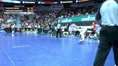 2A-113 lbs Cons. Round 2 - Charlie Foster, Williamsburg vs Benjamin Anderson, Independence