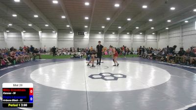 95 lbs Riley Crookham, Kansas vs Khyla Lipumano, Arizona Black
