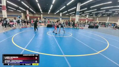 175 lbs Quarterfinal - Laird Borbon, 3F Wrestling vs Efren Arizmendez, NB Elite Wrestling Club