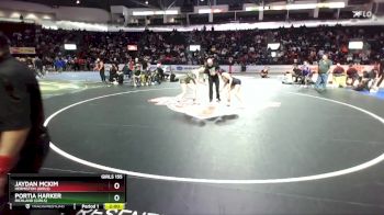 Girls 155 lbs Champ. Round 2 - Portia Harker, Richland (Girls) vs Jaydan McKim, Hermiston (Girls)
