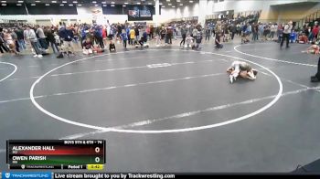 74 lbs Semifinal - Owen Parish, MN vs Alexander Hall, MO